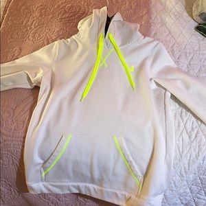 White athletic hoodie